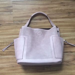 Vegan Leather Blush Pink Tote